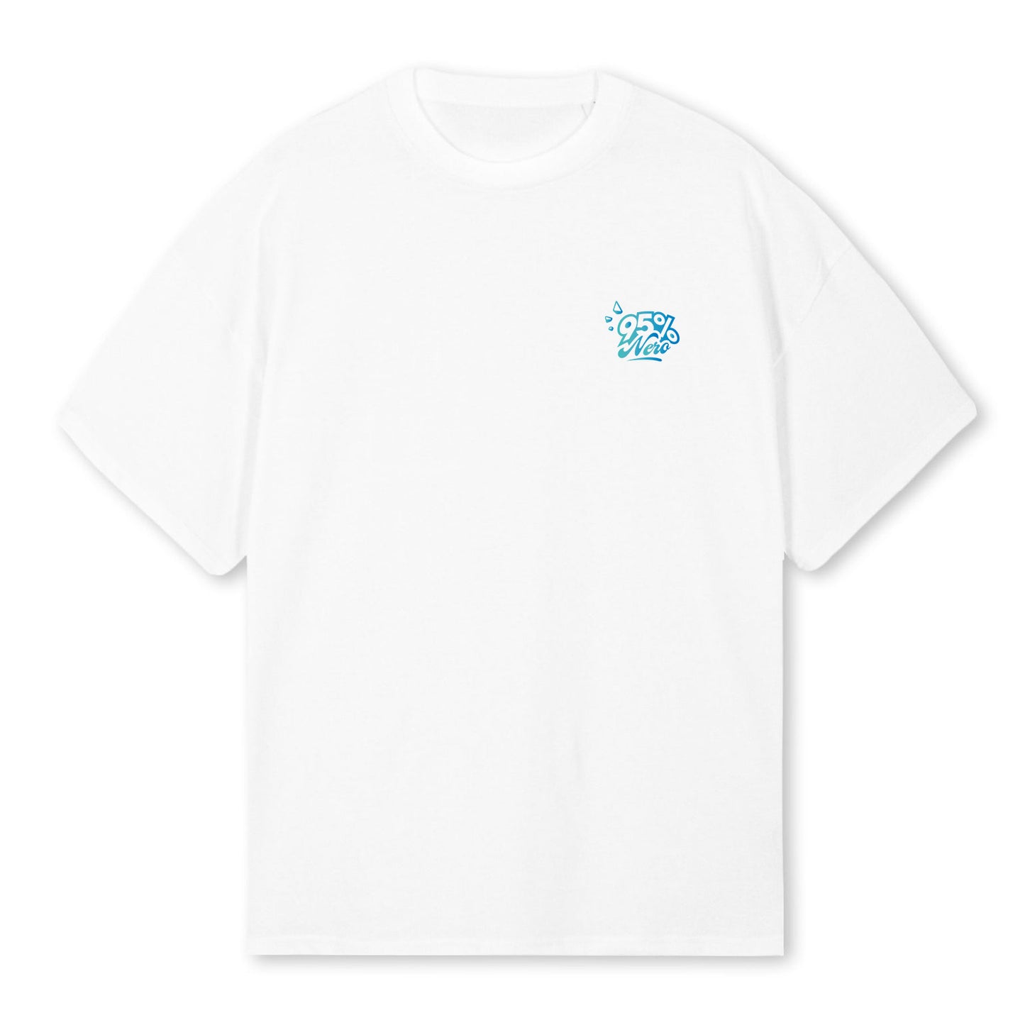 T-shirt Oversize 95%NERO (BLUE VISION)