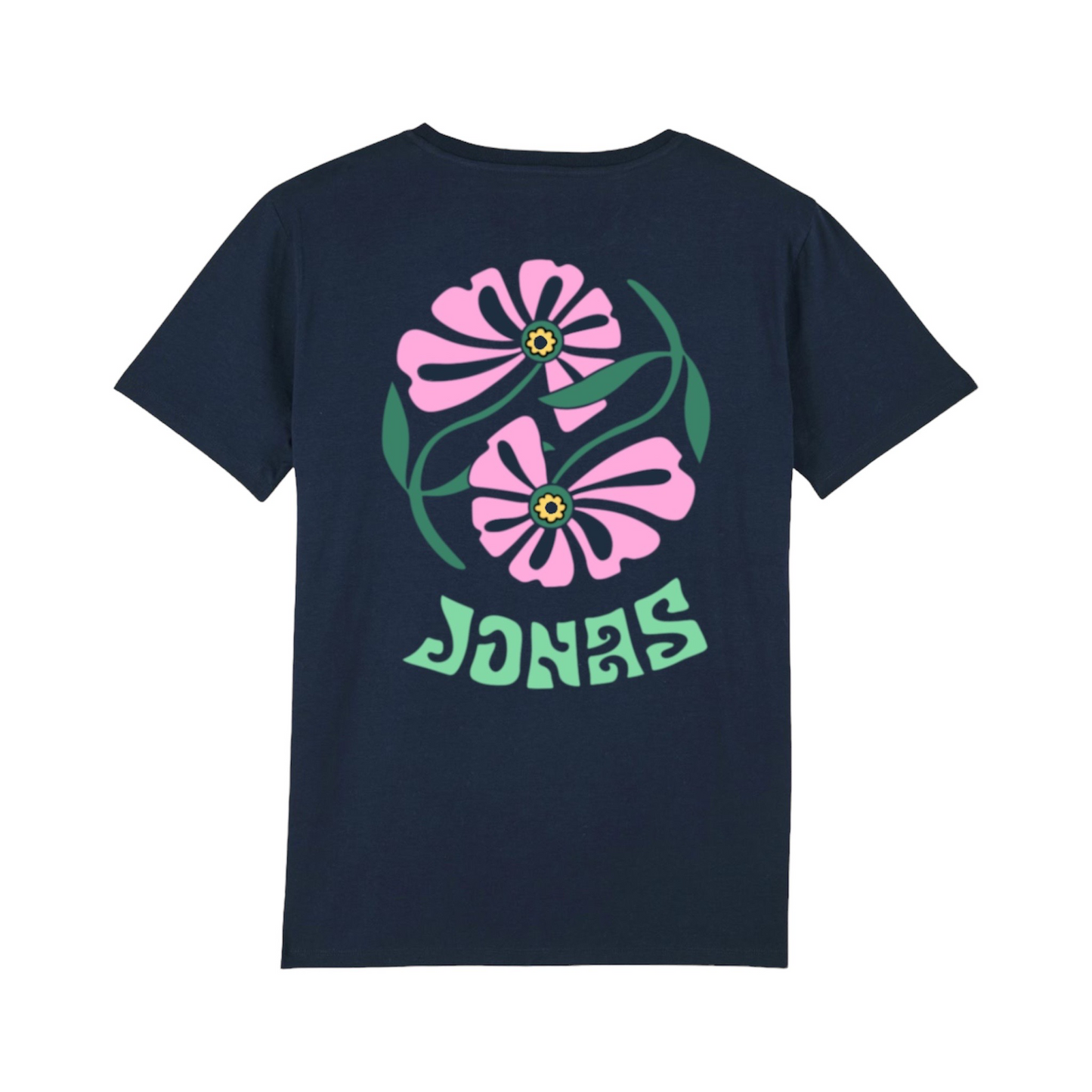 T-shirt Flowers Navy